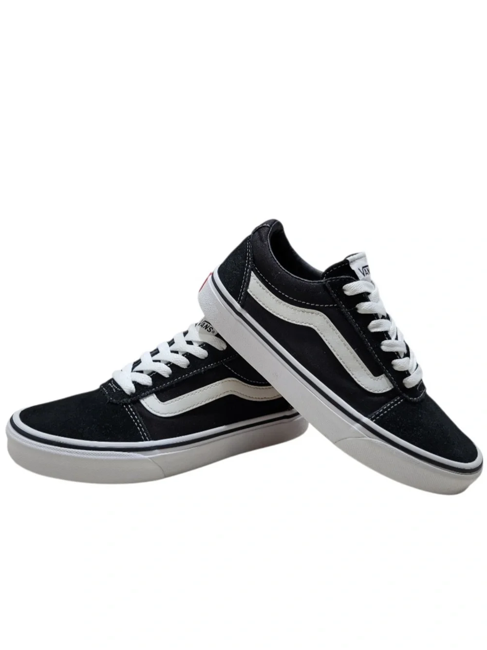 Vans Old Skool Black White Canvas Suede Low-Top Sneakers Skater Box (6.5W)